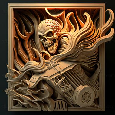 3D model st ghost rider (STL)